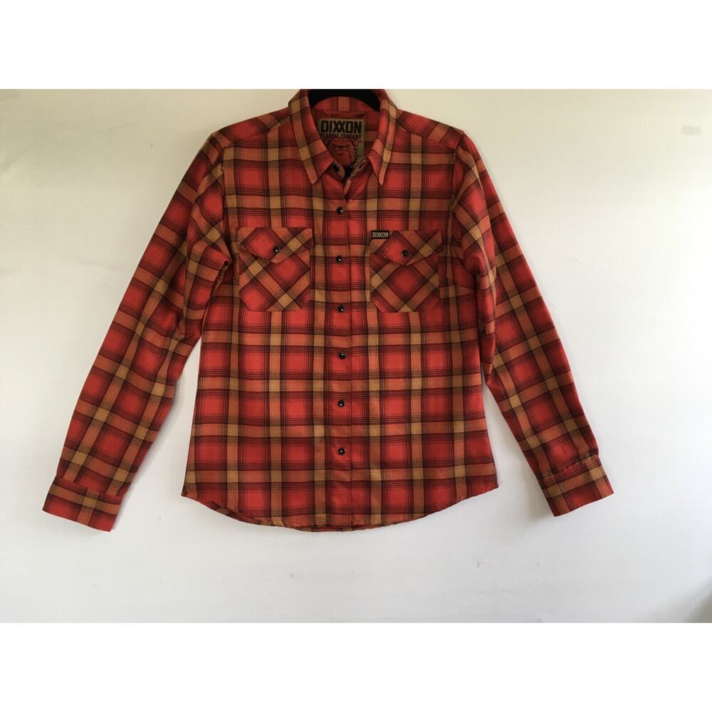Dixxon Flannel Company Jarhead Red Shirt Blouse Top Plaid Size M Women’s